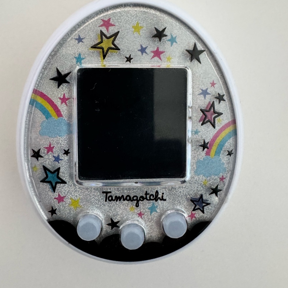 Tamagotchi ON ENGLISH, white